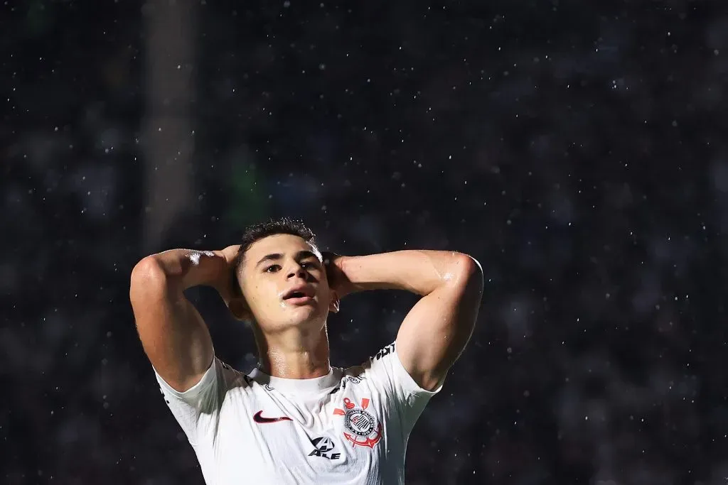 Moscardo marcou seu primeiro gol pelo Timão. (Photo by Buda Mendes/Getty Images)