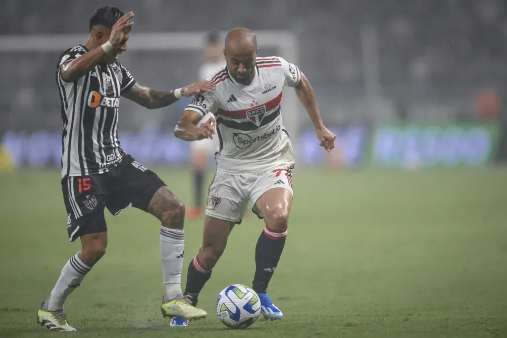 São Paulo espera renovar com Lucas. (Photo by João Guilherme/Getty Images)