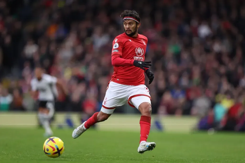 Gustavo Scarpa pelo Nottingham Forest  (Photo by Richard Heathcote/Getty Images)