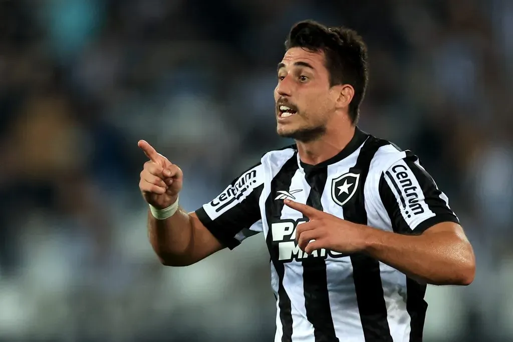 Gabriel Pires celebrando gol pelo Botafogo. (Photo by Buda Mendes/Getty Images)