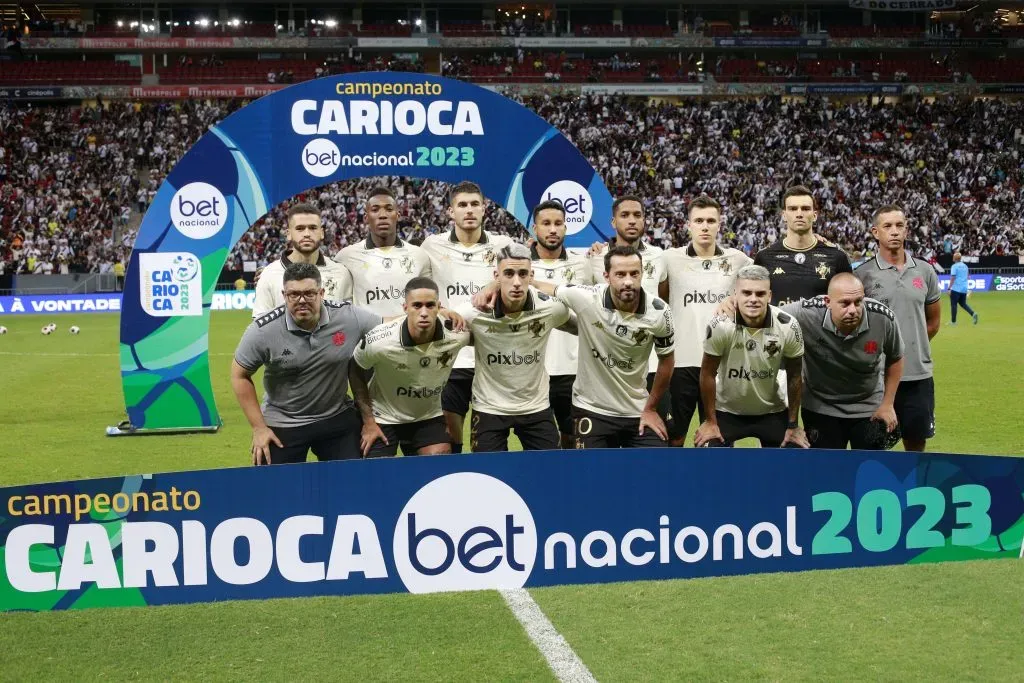 De Lucca em seu único jogo como titular pelo Vasco | Jogo entre Nova Iguaçu e Vasco da Gama no Estádio Mané Garrincha em Brasilia em 07 de fevereiro de 2023. Foto: Daniel RAMALHO/VASCO