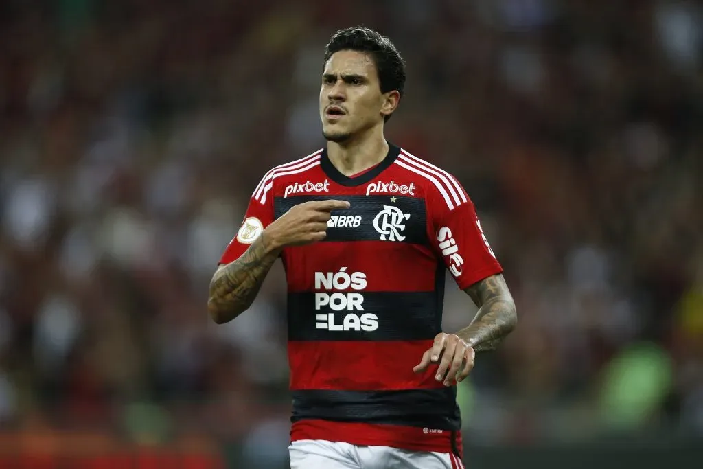 Pedro em ação pelo Flamengo. (Photo by Wagner Meier/Getty Images)