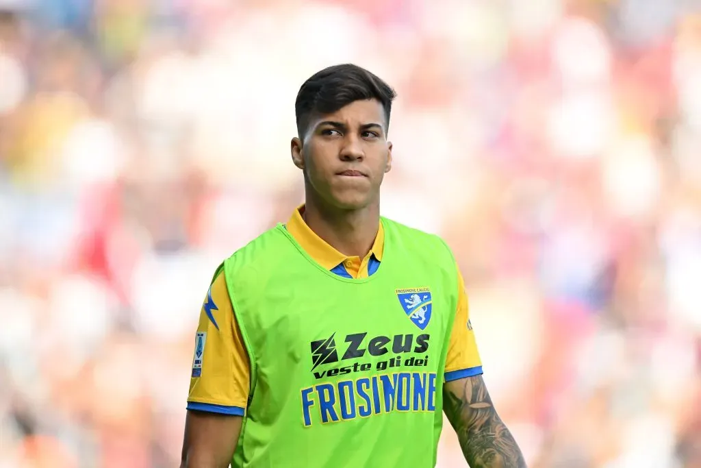 Atacante com as cores do Frosinone (Photo by Alessandro Sabattini/Getty Images)