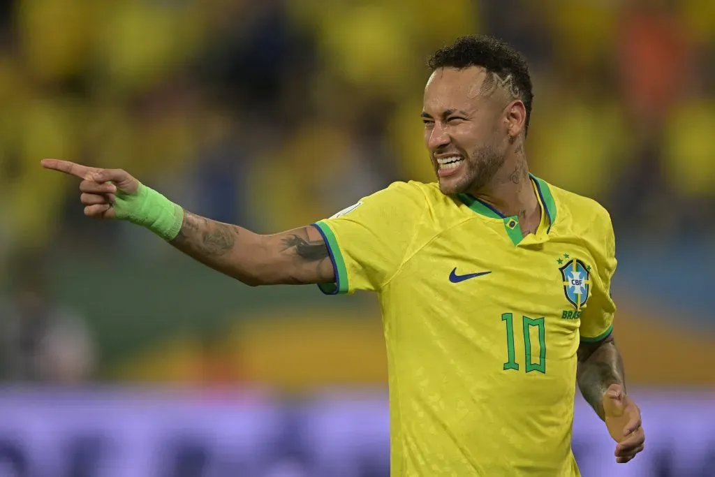 Neymar Jr. of Brazil. (Photo by Pedro Vilela/Getty Images)