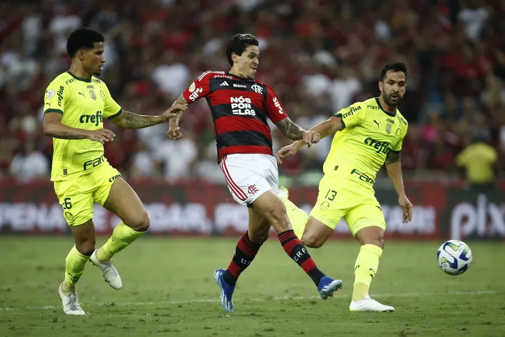 Flamengo contra Palmeiras. (Photo by Wagner Meier/Getty Images)