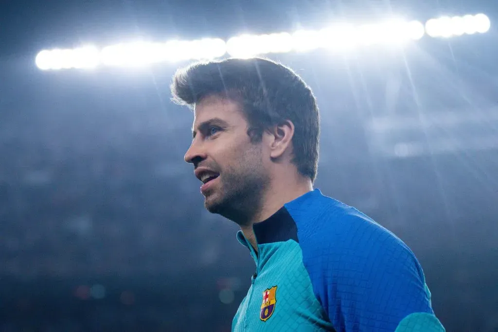 Gerard Pique of FC Barcelona  (Photo by Aitor Alcalde/Getty Images)
