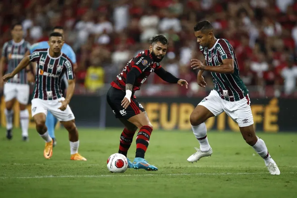 David Braz em ação contra o Flamengo. (Photo by Buda Mendes/Getty Images)