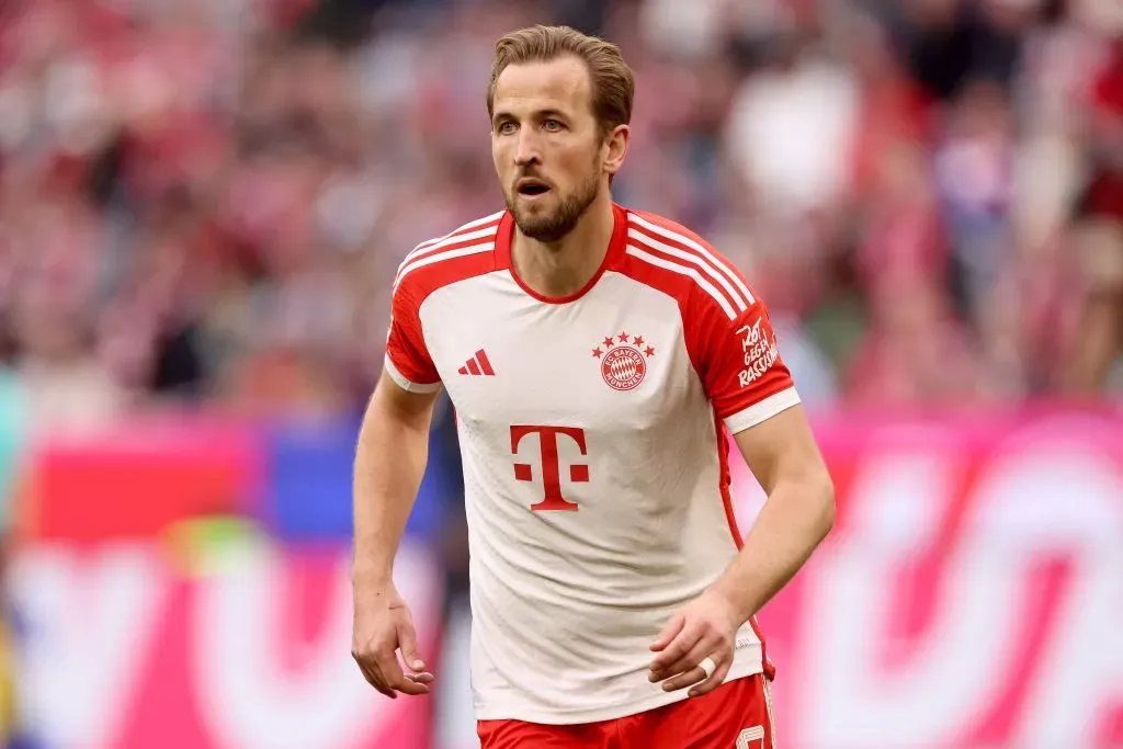 Harry Kane em ação pelo Bayern de Munique. (Photo by Alexander Hassenstein/Getty Images)