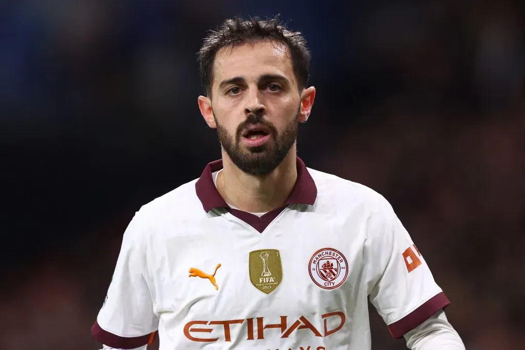 Bernardo Silva em ação pelo City (Photo by Clive Rose/Getty Images)