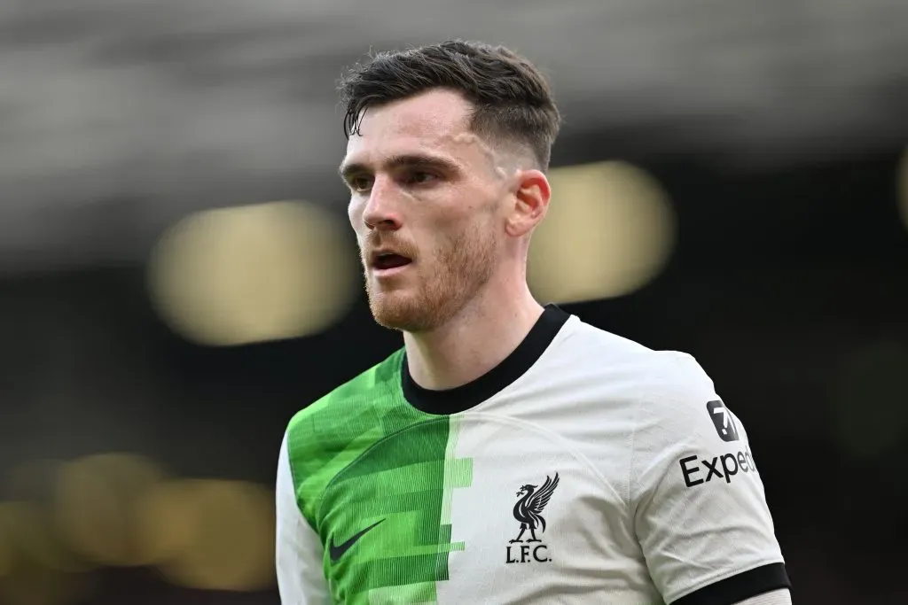 Robertson em ação pelo Liverpool. (Photo by Michael Regan/Getty Images)