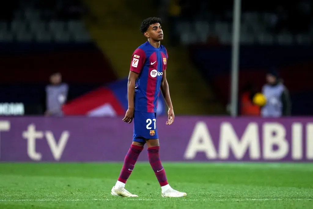 Lamine Yamal é a principal revelação do Barcelona atualmente. Foto: Alex Caparros/Getty Images