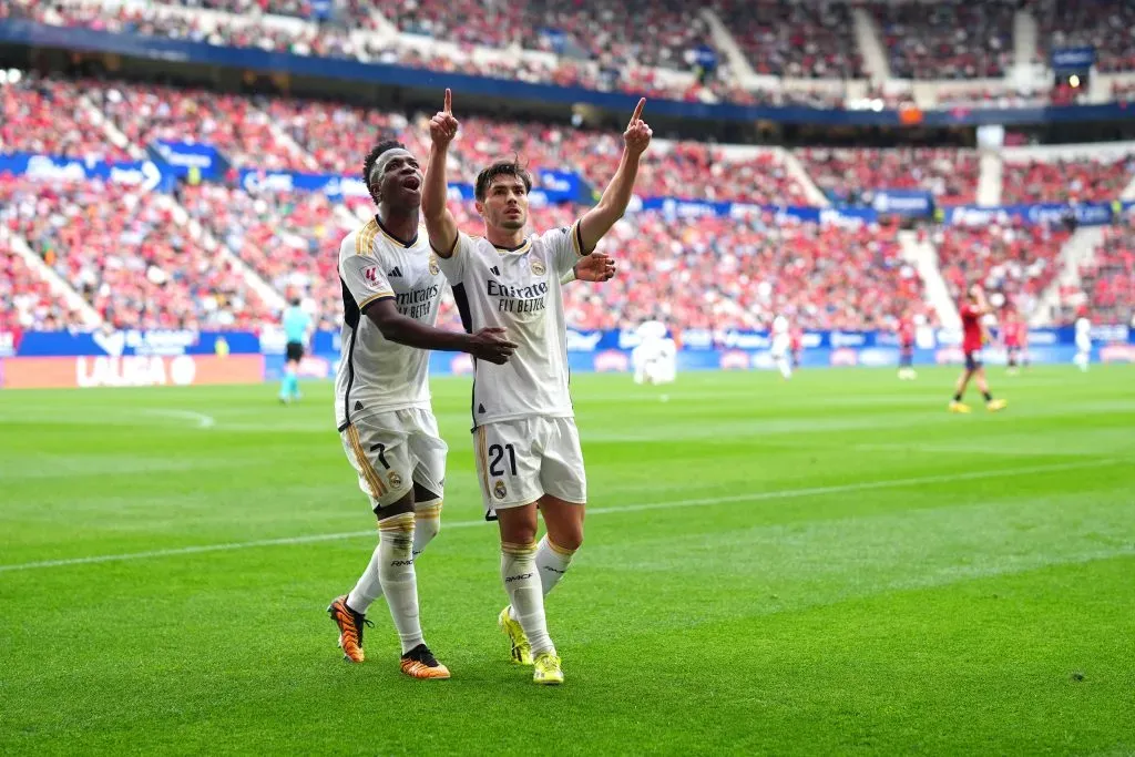 Brahim Díaz pode ser o substituto de Vini Jr no Real Madrid (Photo by Juan Manuel Serrano Arce/Getty Images)