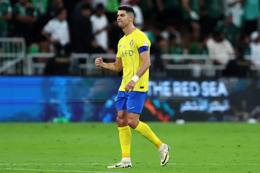 CR7 em ação pelo Al-Nassr. (Photo by Yasser Bakhsh/Getty Images)