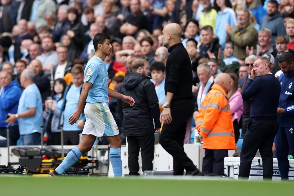 Rodri of Manchester City . (Photo by George Wood/Getty Images)