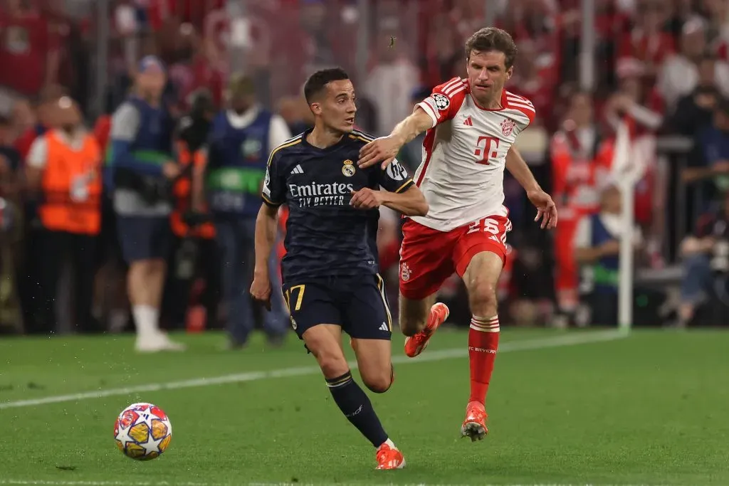 Vázquez vs Bayern. (Photo by Alexander Hassenstein/Getty Images)