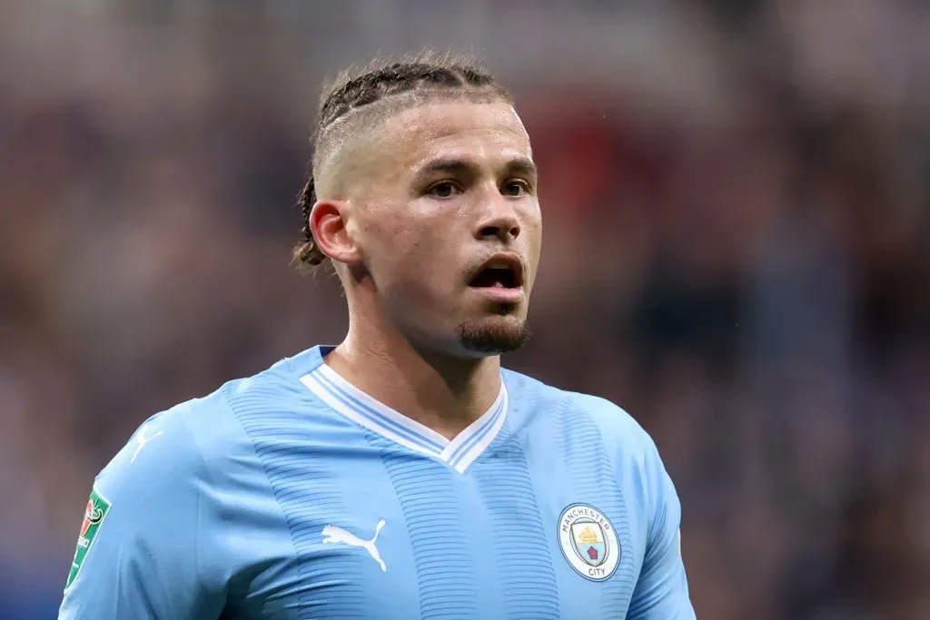 Kalvin Philipps pelo Manchester City. (Photo by George Wood/Getty Images)