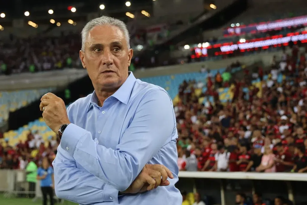 Tite coach of Flamengo . (Photo by Wagner Meier/Getty Images)