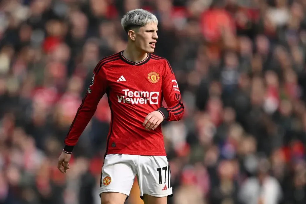 Alejandro Garnacho of Manchester United (Photo by Michael Regan/Getty Images)