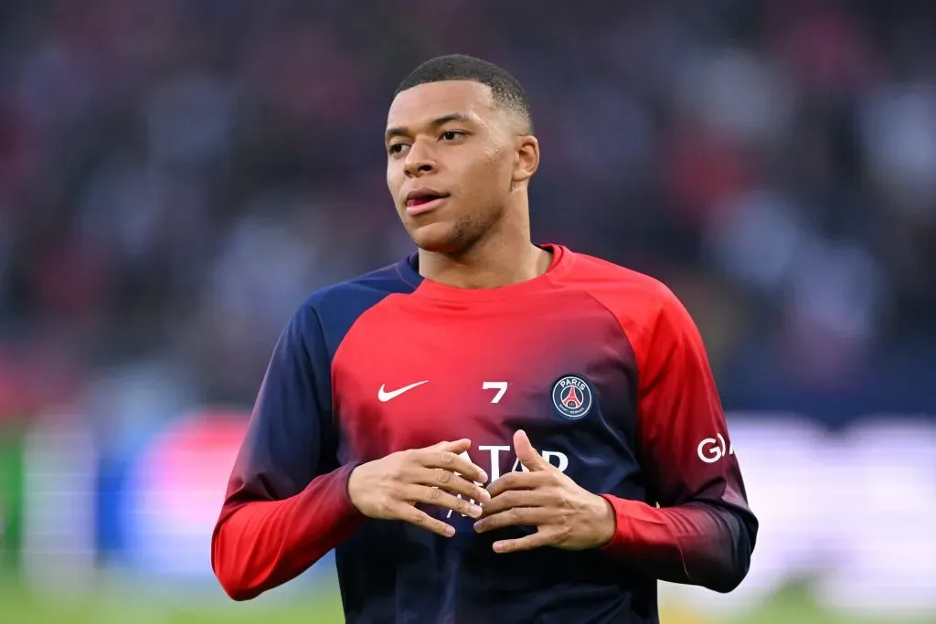 Mbappé em ação pelo PSG. (Photo by Matthias Hangst/Getty Images)