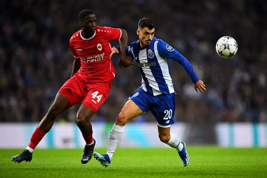 André Franco em ação pelo Porto. (Photo by Octavio Passos/Getty Images)