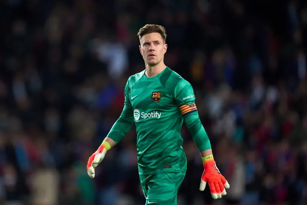 Marc-Andre ter Stegen of FC Barcelona (Photo by Alex Caparros/Getty Images)