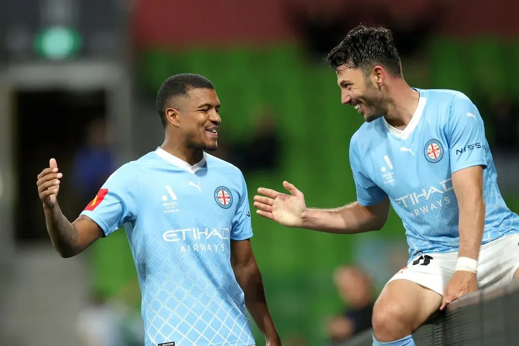 Léo Natel of Melbourne City . (Photo by Kelly Defina/Getty Images)