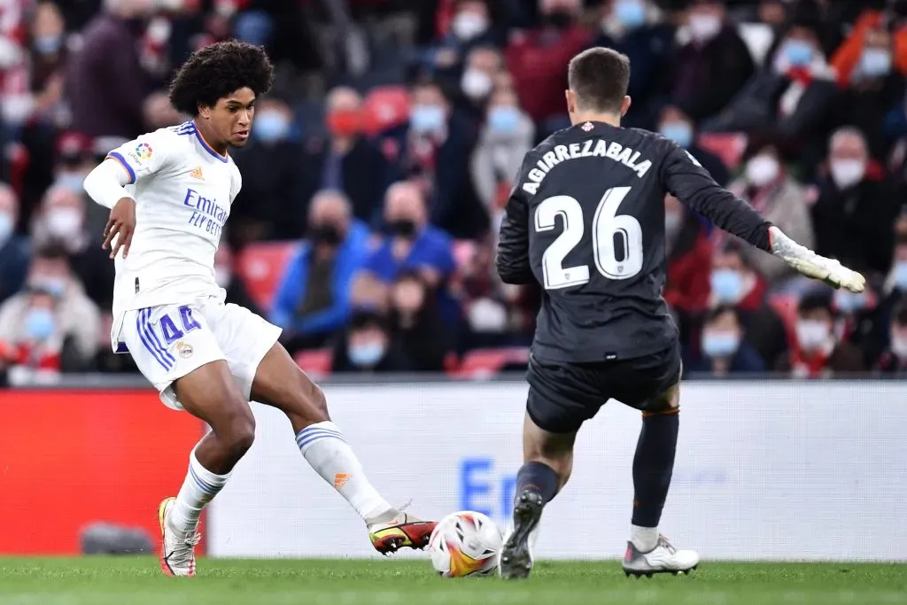 Peter Federico pelo Real Madrid. (Photo by Juan Manuel Serrano Arce/Getty Images)