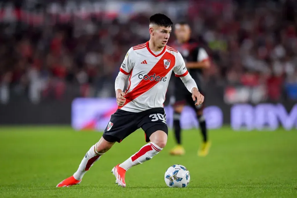 Franco em ação pelo River. (Photo by Marcelo Endelli/Getty Images)