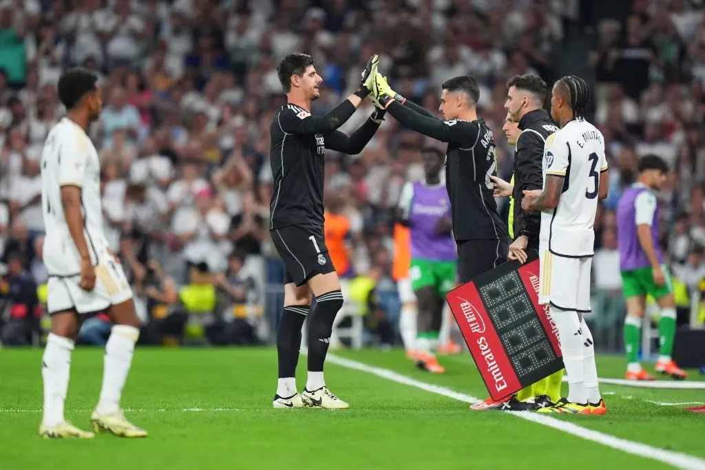 Kepa substituindo Courtois. (Photo by Angel Martinez/Getty Images)