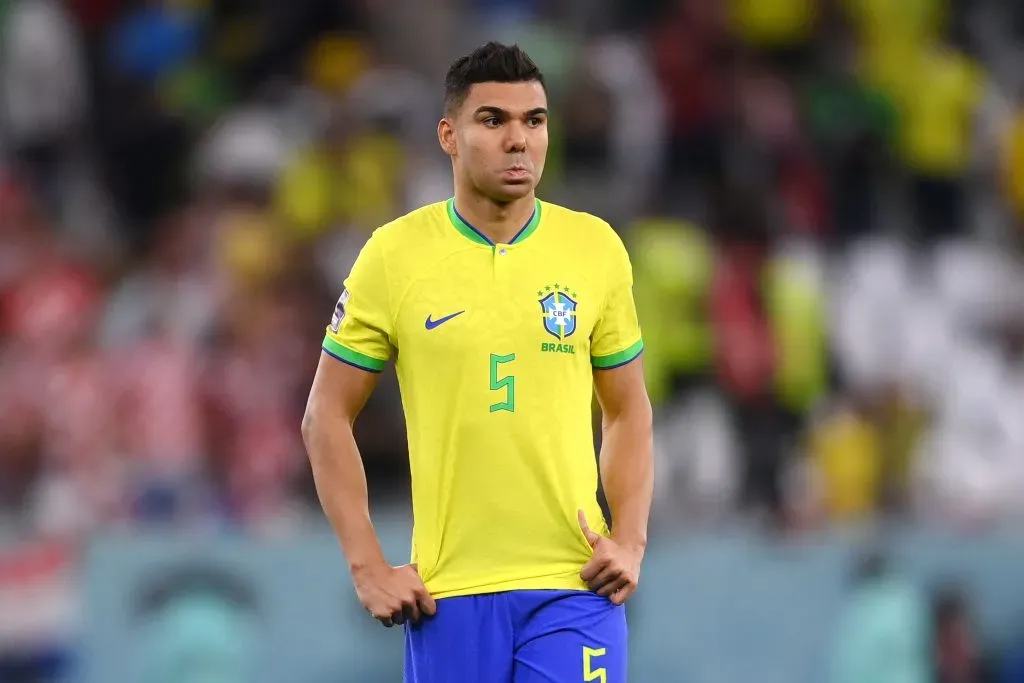 Casemiro pela Seleção Brasileira. (Photo by Laurence Griffiths/Getty Images)