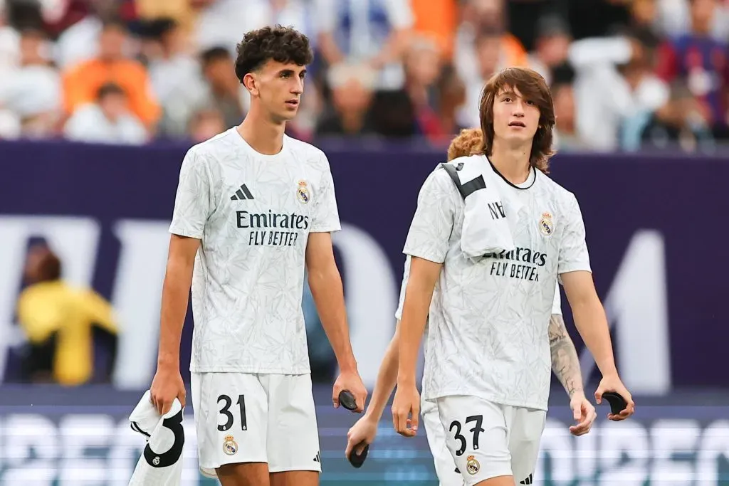 Joan Martínez (direita) durante uma partida amistosa do Real Madrid. Foto: IMAGO / Icon Sportwire