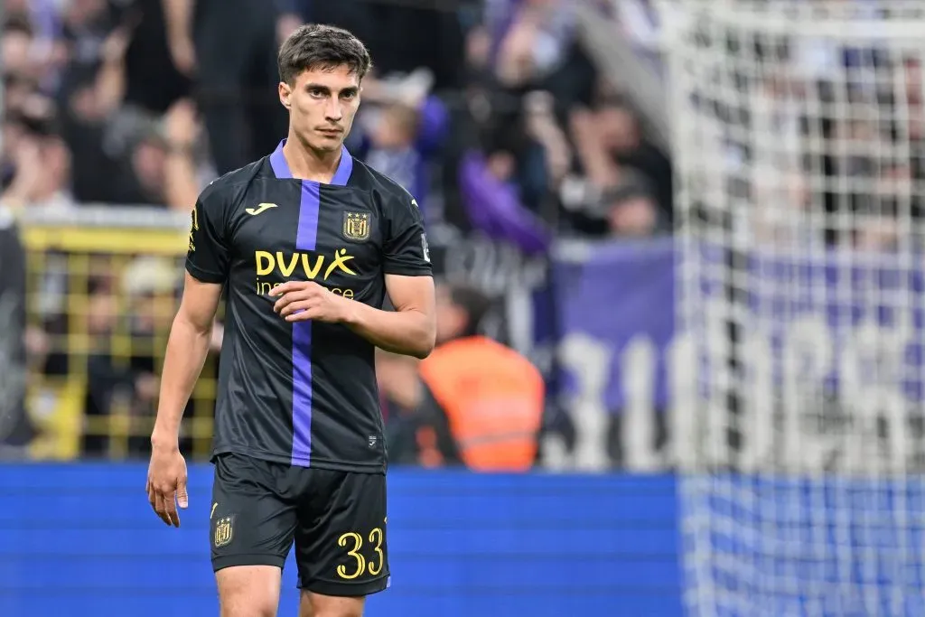 Frederico Gattoni com a camisa do Anderlecht. Foto: IMAGO / Isosport