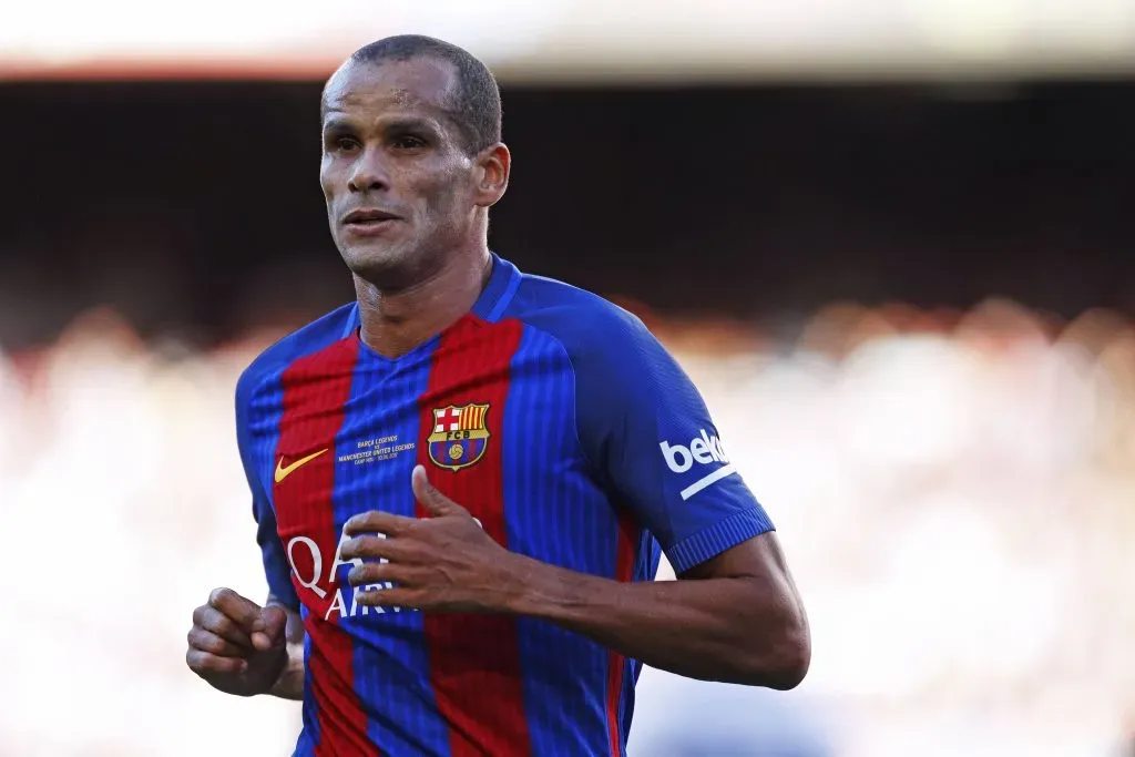 Rivaldo com a camisa do Barcelona. Foto: IMAGO/ AFLOSPORT