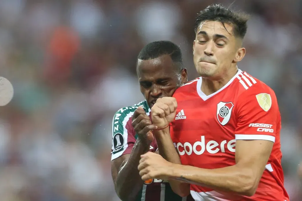 Solari contra o Fluminense, pela Libertadores. Foto: IMAGO / Sport Press Photo