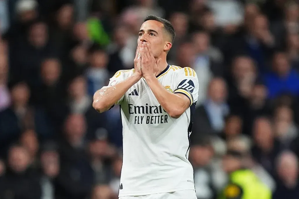 Lucas Vázquez em ação pelo Real Madrid. (Photo by Angel Martinez/Getty Images)