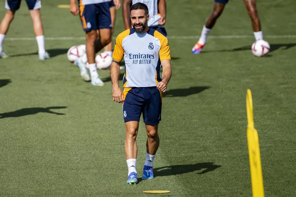 Daniel Carvajal em treino pelo Real Madrid. Foto: IMAGO.