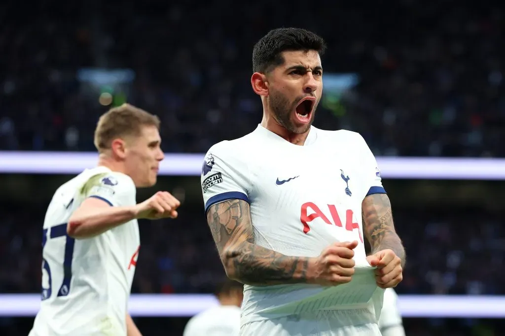 Cristián Romero em ação pelo Tottenham (Foto: Richard Pelham/Getty Images)