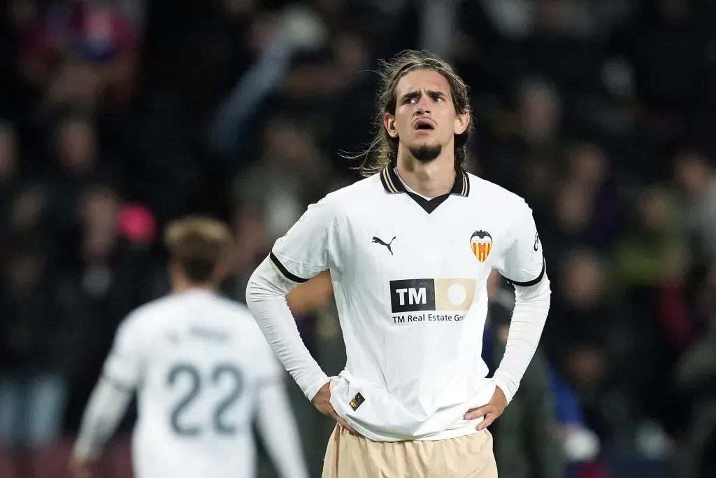 : Yarek Gasiorowski pelo Valencia. (Photo by Alex Caparros/Getty Images) (Photo by Alex Caparros/Getty Images)