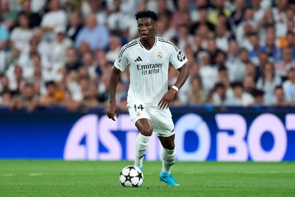 Tchouaméni em campo pelo Real (Photo by Angel Martinez/Getty Images)