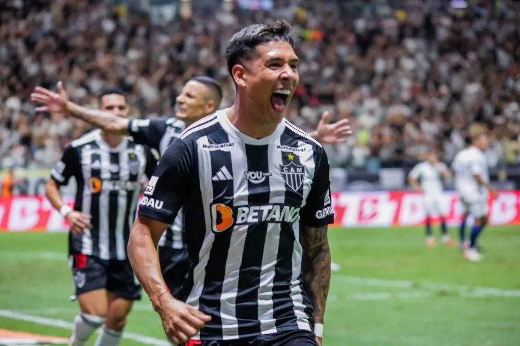 Matías Zaracho celebrando gol pelo Atlético Mineiro. Foto: Imago