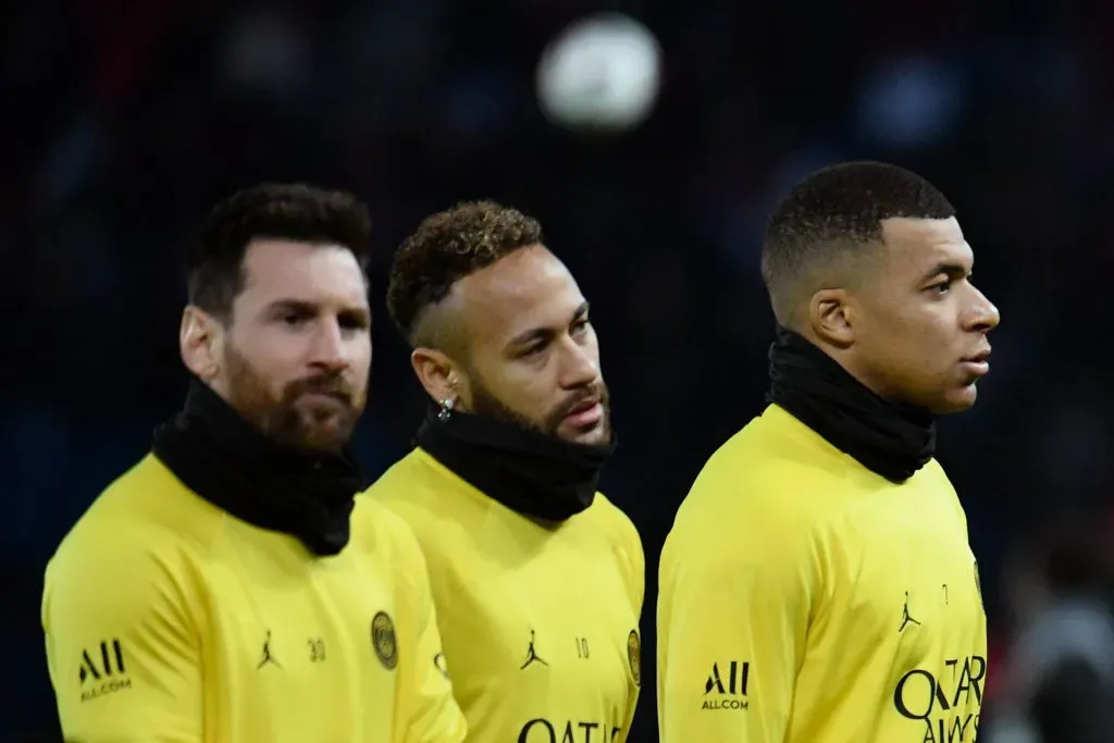 Messi, Neymar e Mbappé em ação pelo PSG em 2024. foto: IMAGO / Le Pictorium