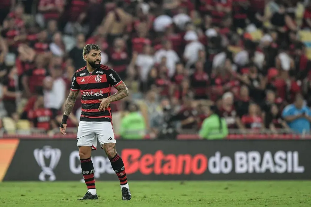 Gabigol durante jogo do torneio. Foto: Thiago Ribeiro/AGIF