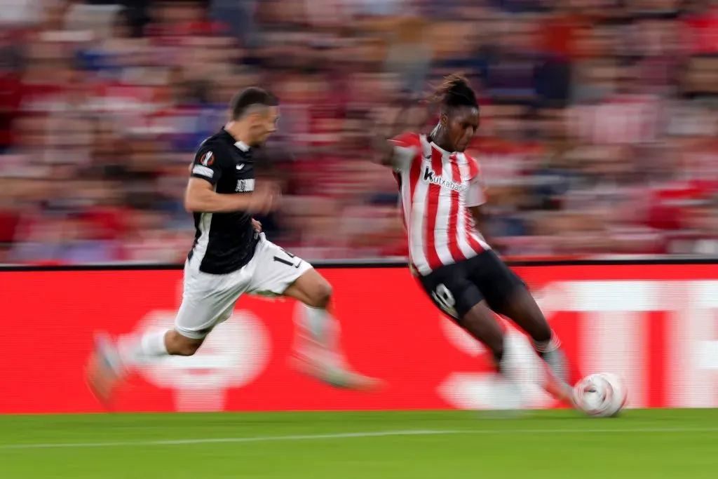 Nico em ação pelo Bilbao. (Photo by Juan Manuel Serrano Arce/Getty Images)