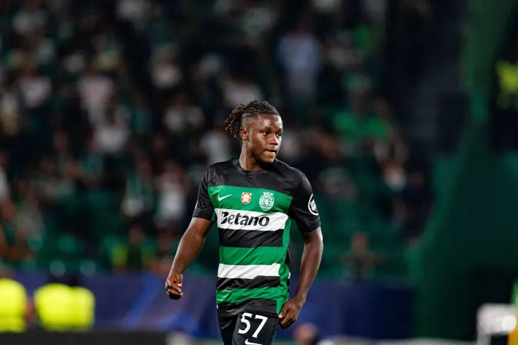 Geovany Quenda, jovem do Sporting, alvo do Manchester United. Foto: IMAGO / SOPA Images