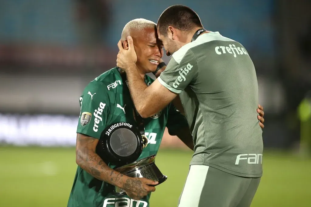 Deyverson e Abel Ferreira. (Photo by Ernesto Ryan/Getty Images)