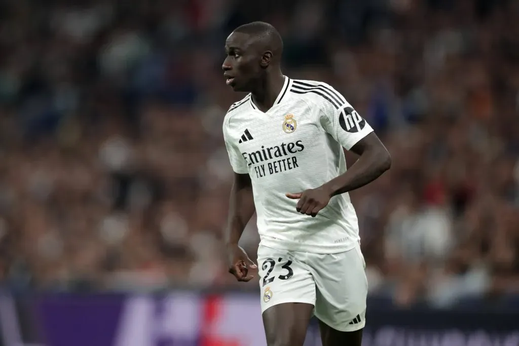 Ferland Mendy em ação pelo Real Madrid contra o Milan na Champions League. Foto: Imago