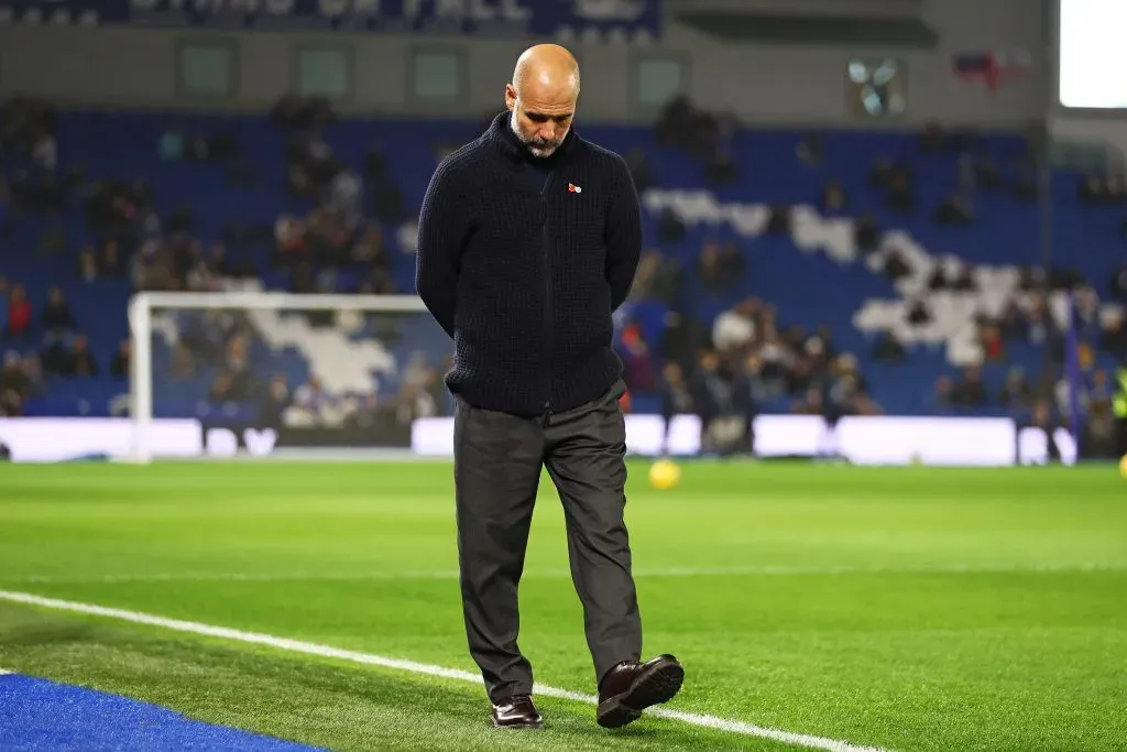 Guardiola se aproxima de renovar com o Man City. (Photo by Bryn Lennon/Getty Images)