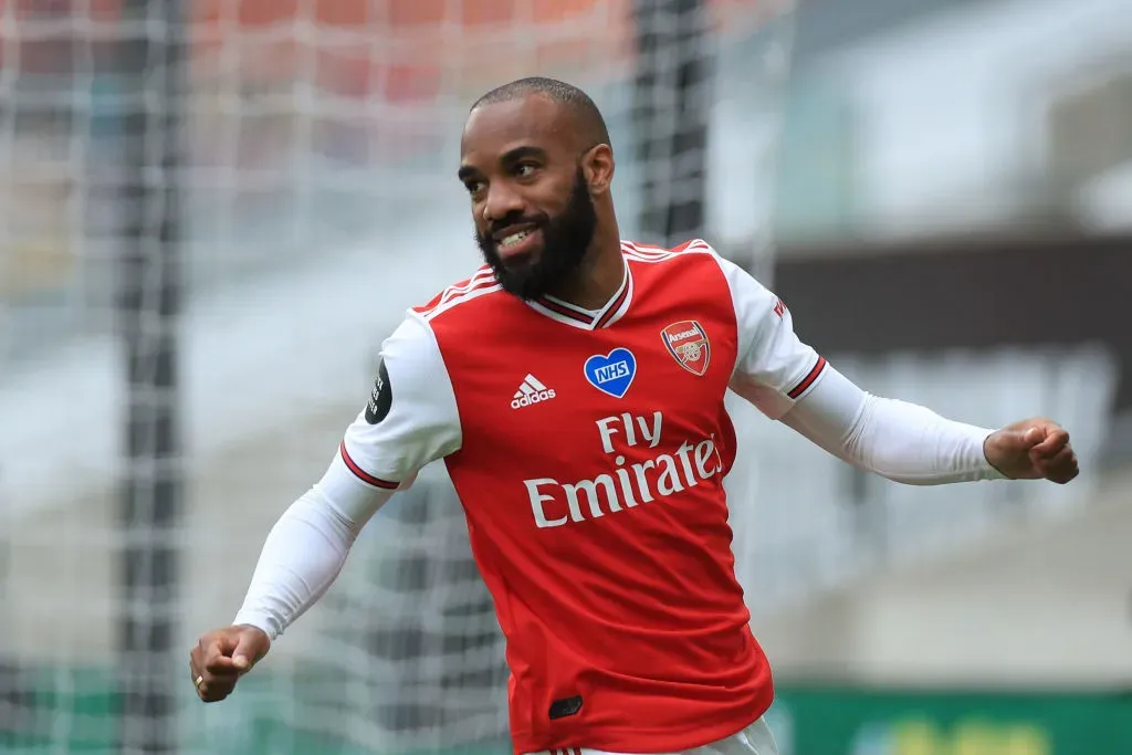 Alexandre Lacazette quando atuava pelo Arsenal – (Photo by Mike Egerton/Pool via Getty Images)