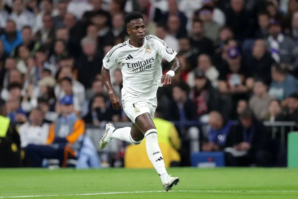 Vini Jr em ação com a camisa do Real Madrid. Foto: IMAGO / Buzzi.