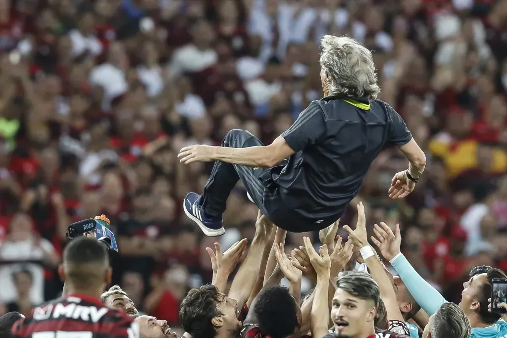 Jorge Jesus é um dos treinadores mais históricos do Flamengo. Foto: Bruna Prado/Getty Images.